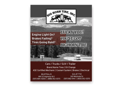 Bighorn Tire | 1/4 Page Ad