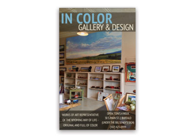 In Color Art Gallery | 1/8 Vertical Ad