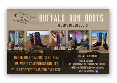 Buffalo Run Boots | 1/2 Horizontal Ad