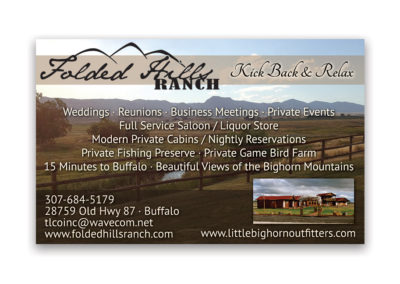 Folded Hill Ranch | 1/8 Horizontal Ad