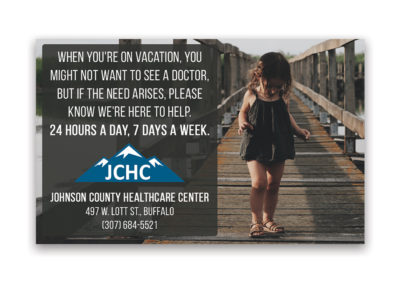 Johnson County Healthcare | 1/8 Horizontal Ad