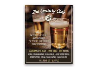 The Century Club | 1/4 Page Ad